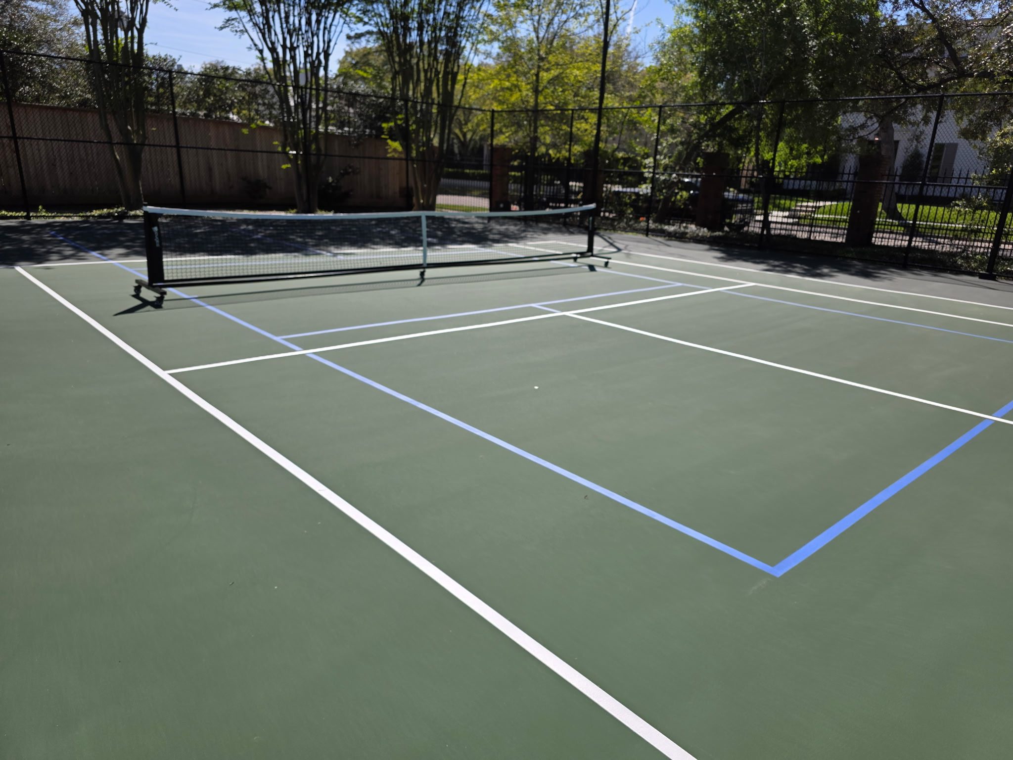 High-performance cushioned court surface designed for comfort and professional-level play
